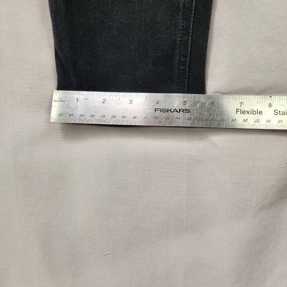 Old Navy Mid Rise Rockstar Super Skinny Jeggings Women's 10 Denim Black Stretch - Picture 8 of 10